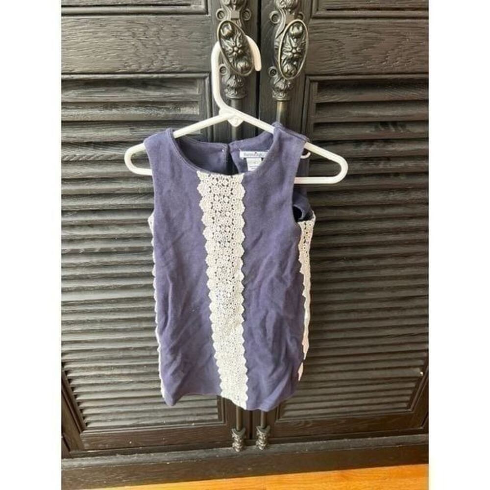 Girls Hartstrings Corduroy Sleeveless Dress blue size 4